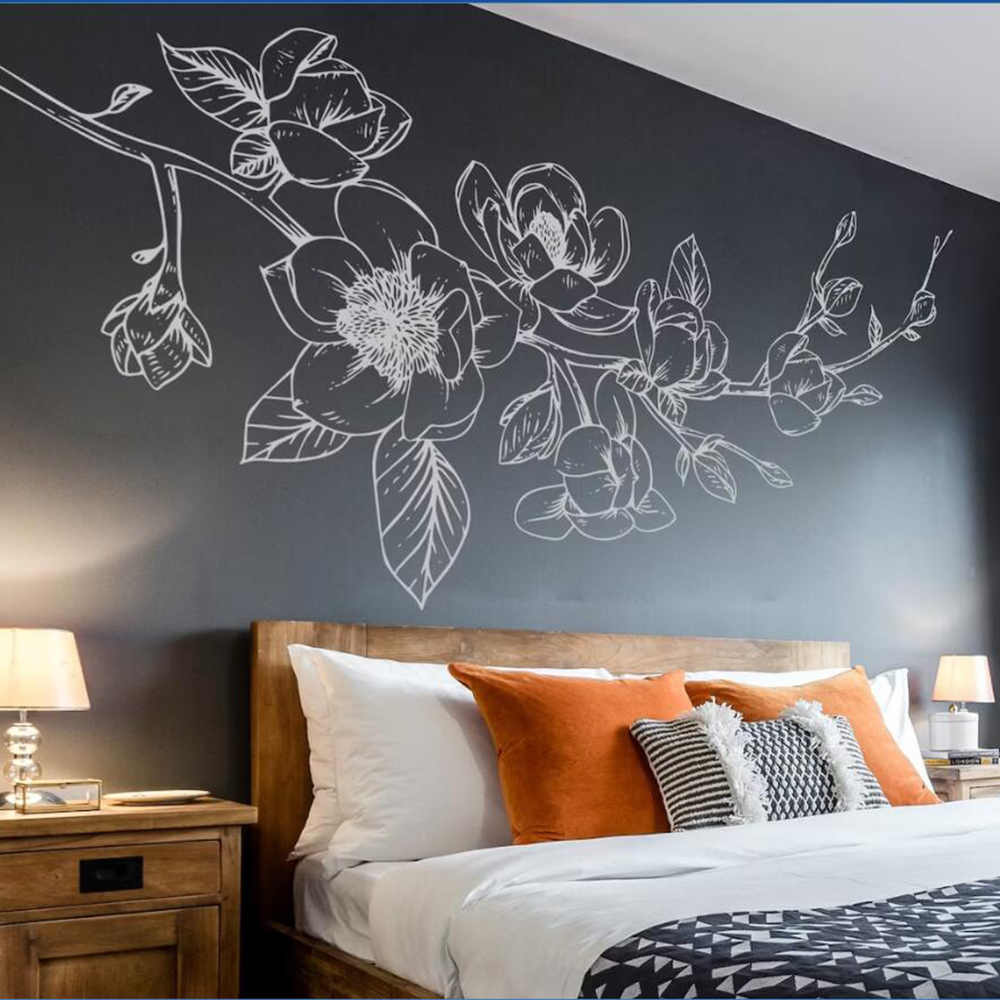 Monstera Thai Constellation - Pegatina de pared de flores de