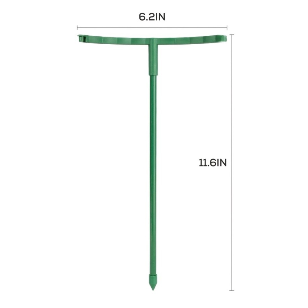 Plants X - 24 estacas apilables verdes para plantas