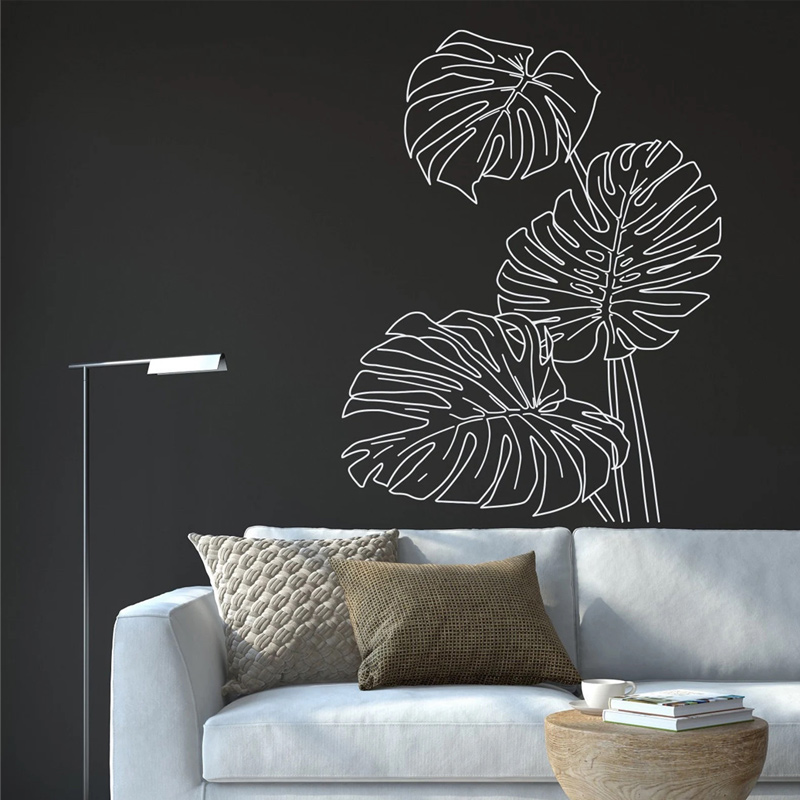 Monstera calcomanía de pared d - Monstera Thai Constellation reseña y precio