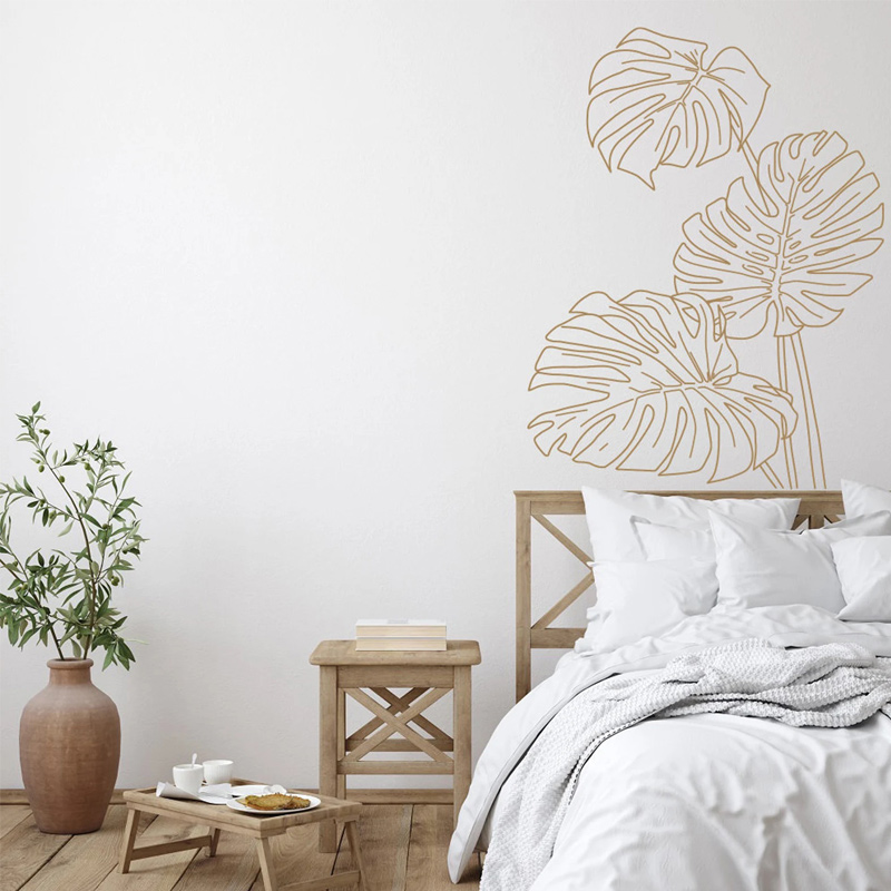 Monstera calcomanía de pared d - Monstera Thai Constellation reseña y precio