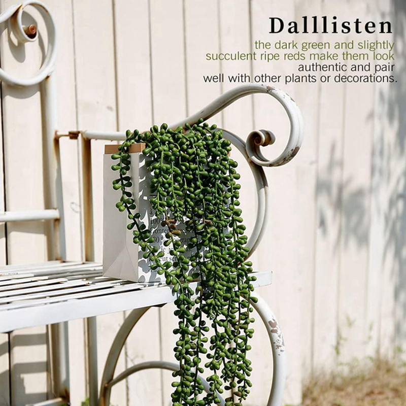 Plantas Artificiales de Plásti - String Of Pearls Plant reseña y precio