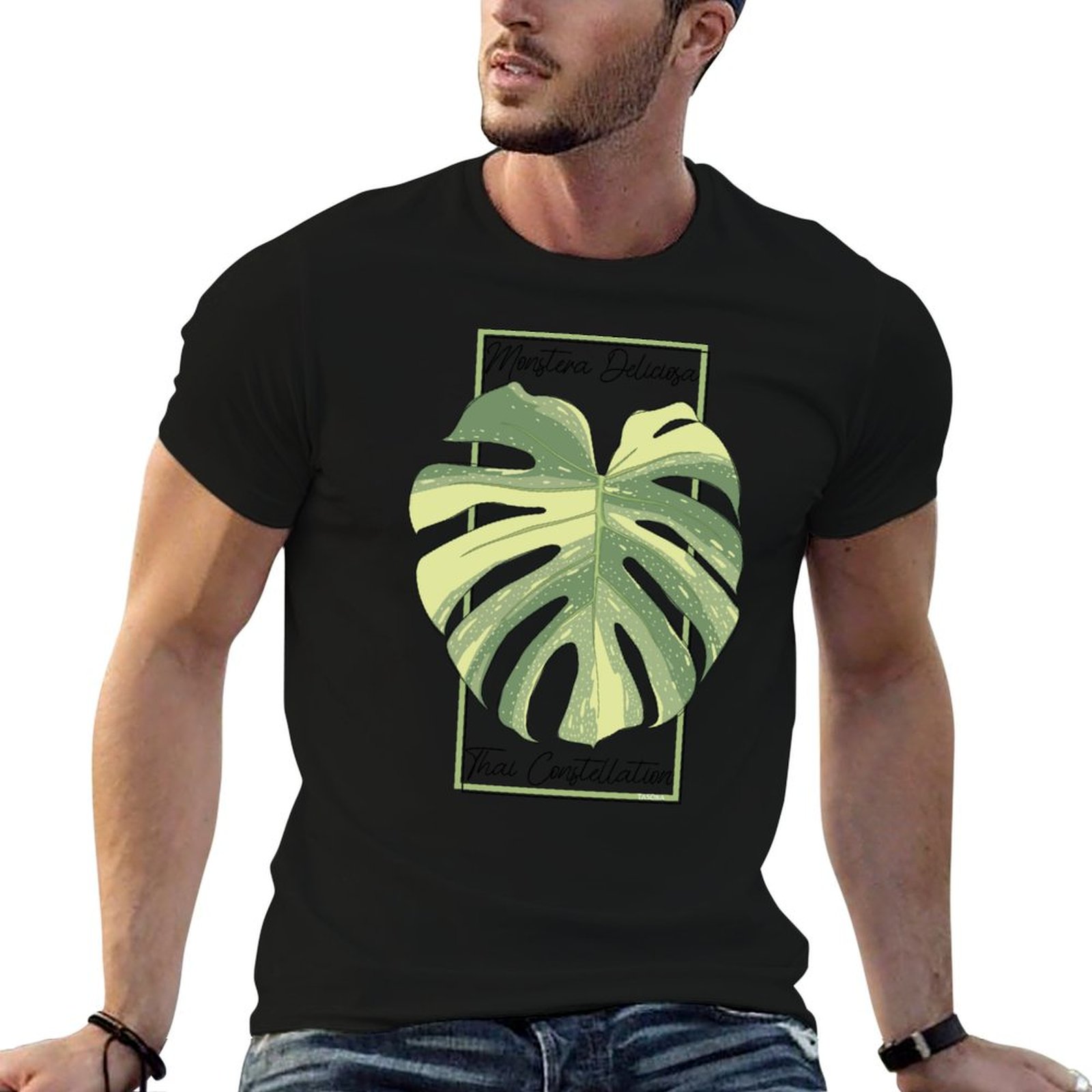Camiseta informal con estampad - Monstera Thai Constellation reseña y precio