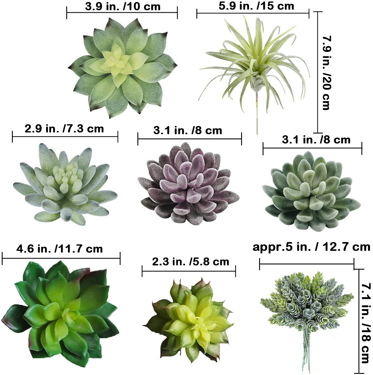 Paquete de 15 Suculentas Artif - String Of Pearls Plant reseña y precio