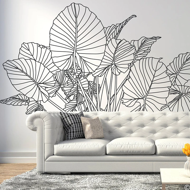 Calcomanía de pared de planta  - Monstera Thai Constellation reseña y precio