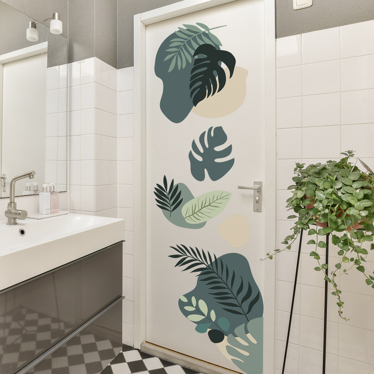 Pegatinas de pared de hojas ve - Monstera Thai Constellation reseña y precio